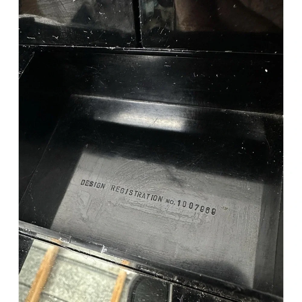 Vintage Mode‎ O'Day Folding Vanity Case Hard Makeup Box w/ Mirror Trees 60s/70s